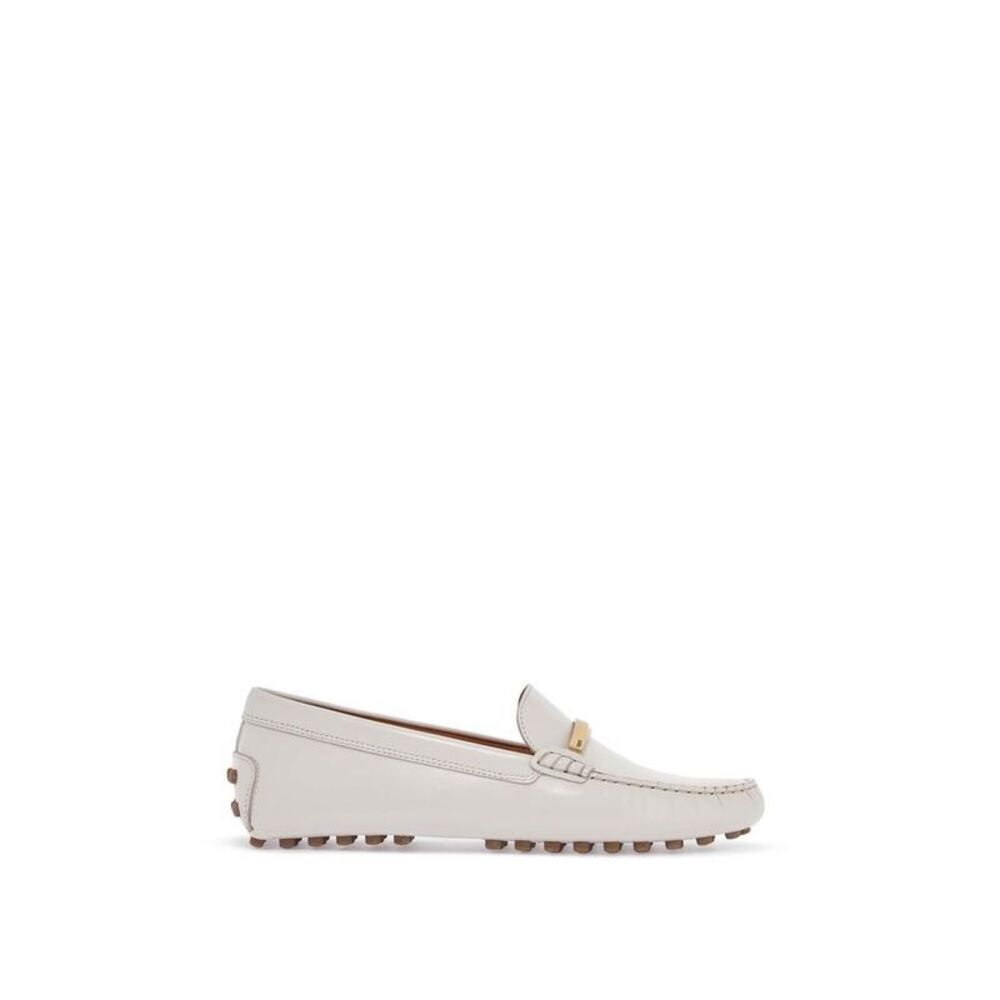 TOD S Tod's Women's Patent Leather Driving Moccasins Women WHITE